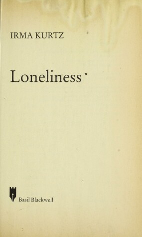 Book cover for Loneliness