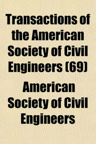 Cover of Transactions of the American Society of Civil Engineers (69)