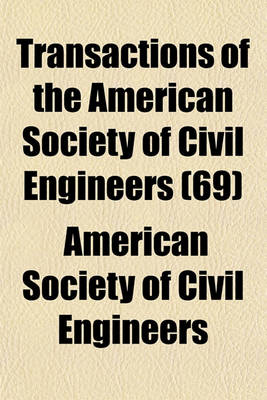 Book cover for Transactions of the American Society of Civil Engineers (69)