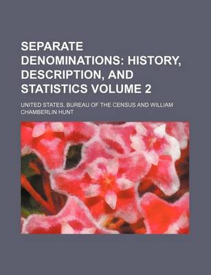 Book cover for Separate Denominations Volume 2; History, Description, and Statistics