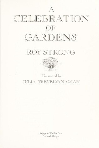 Book cover for A Celebration of Gardens