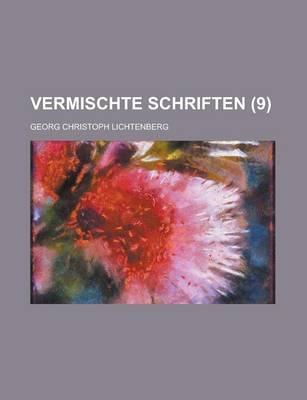 Book cover for Vermischte Schriften (9)