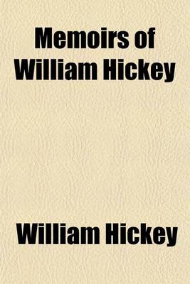 Book cover for Memoirs of William Hickey (1749-[1809]) (Volume 2); 17751 782. 7th Ed