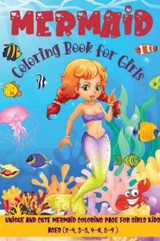 Cover of Mermaid Coloring Book for Girls