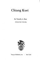 Book cover for Chiang Kuei
