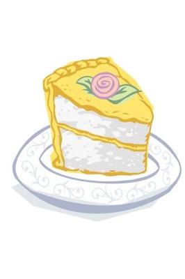 Cover of Food Journal Dessert Recipe Baking Cake Slice Yellow Lemon