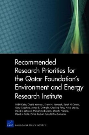 Cover of Recommended Research Priorities for the Qatar Foundation's Environment and Energy Research Institute