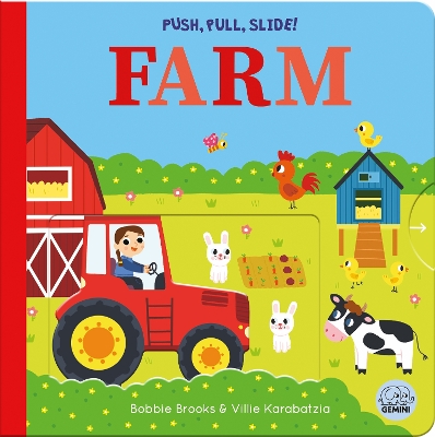 Book cover for Push, Pull, Slide! Farm