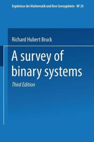 Cover of A Survey of Binary Systems