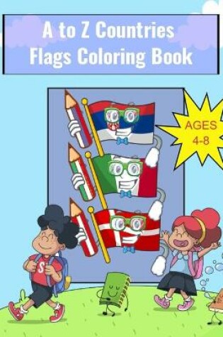Cover of A to Z Countries Flags Coloring Book