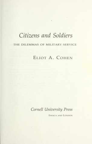 Book cover for Citizens and Soldiers