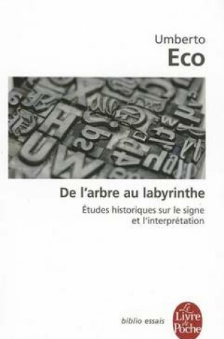 Cover of De l'arbre au labyrinthe