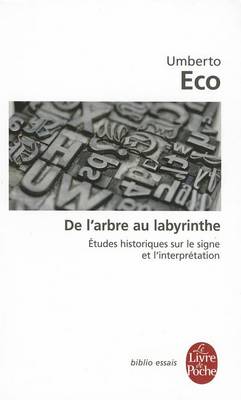 Book cover for De l'arbre au labyrinthe
