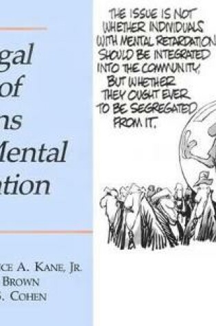 Cover of The Legal Rights of Citizens with Mental Retardation
