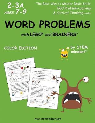 Book cover for Word Problems with Lego and Brainers Grades 2-3a Ages 7-9 Color Edition