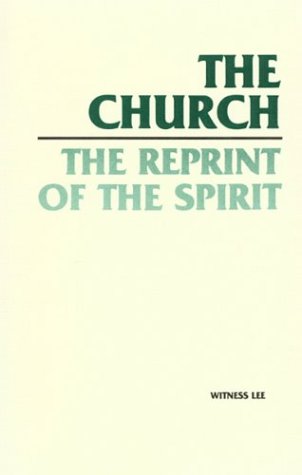 Book cover for The Church, the Reprint of the Spirit