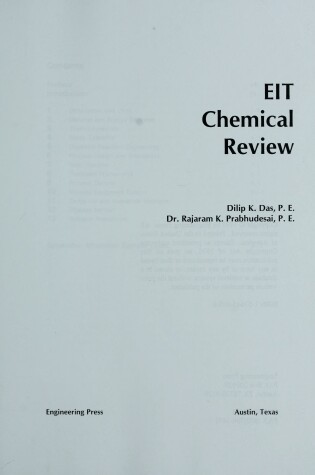 Cover of E.I.T. Chemical Review