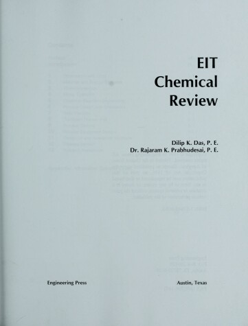 Cover of E.I.T. Chemical Review