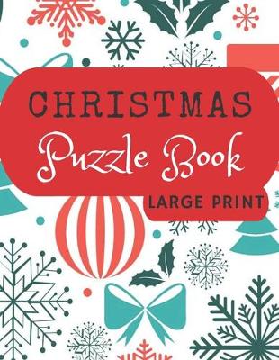 Book cover for Christmas Puzzle Book (large print)