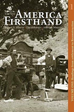 Cover of America Firsthand, Volume One