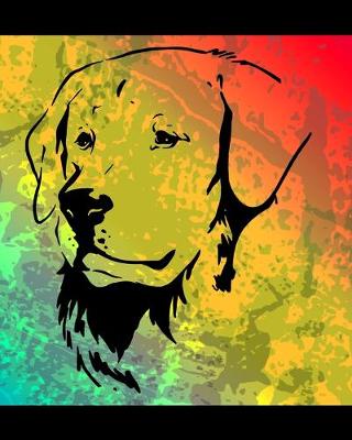 Book cover for Golden Retriever Color Burst Notebook