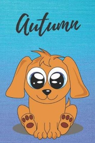 Cover of Autumn dog coloring book / notebook / journal / diary