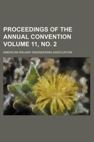 Cover of Proceedings of the Annual Convention Volume 11, No. 2