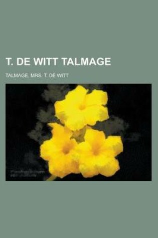 Cover of T. de Witt Talmage