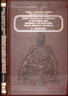 Book cover for Some Marriage Customs in Southern India