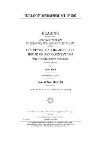 Cover of Regulatory Improvement Act of 2007