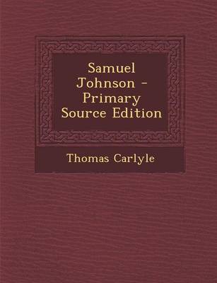 Book cover for Samuel Johnson