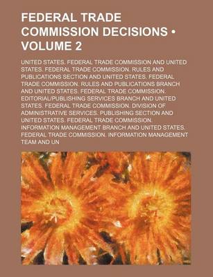 Book cover for Federal Trade Commission Decisions (Volume 2)