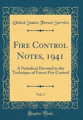 Book cover for Fire Control Notes, 1941, Vol. 5