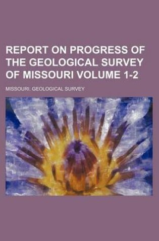 Cover of Report on Progress of the Geological Survey of Missouri Volume 1-2