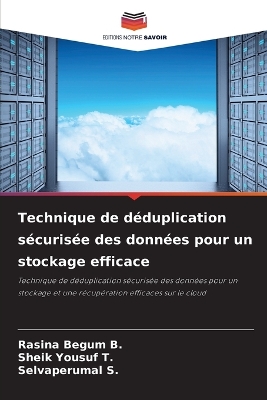 Book cover for Technique de déduplication sécurisée des données pour un stockage efficace