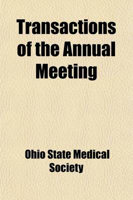 Book cover for Transactions of the Annual Meeting Volume 74