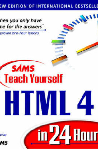 Cover of Sams Teach Yourself HTML 4 in 24 Hours, Third Edition