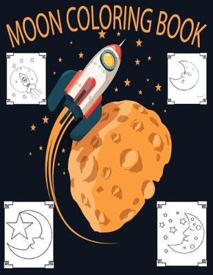 Book cover for Moon Coloring Book