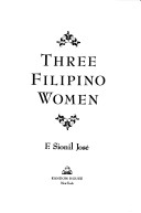 Book cover for Three Filipino Women