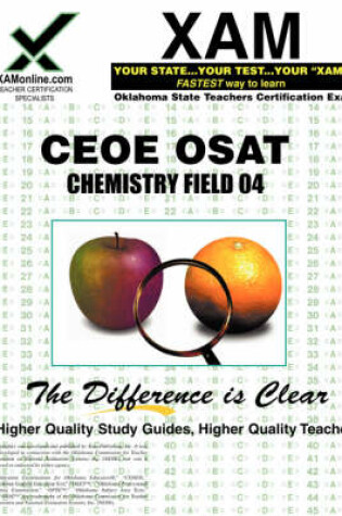 Cover of Ceoe Osat Chemistry Field 04 Teacher Certification Test Prep Study Guide