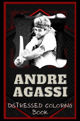 Book cover for Andre Agassi Distressed Coloring Book