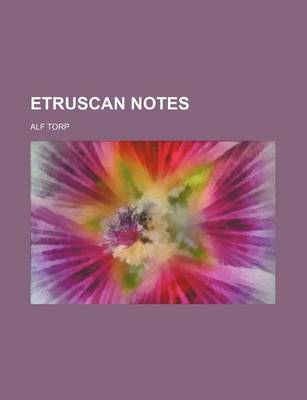 Book cover for Etruscan Notes