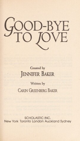 Book cover for Good-Bye to Love