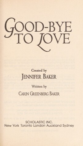 Cover of Good-Bye to Love