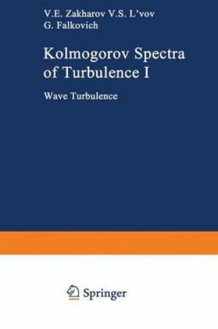Cover of Kolmogorov Spectra of Turbulence I