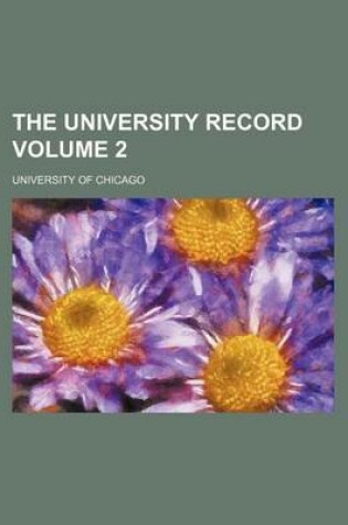 Cover of The University Record Volume 2