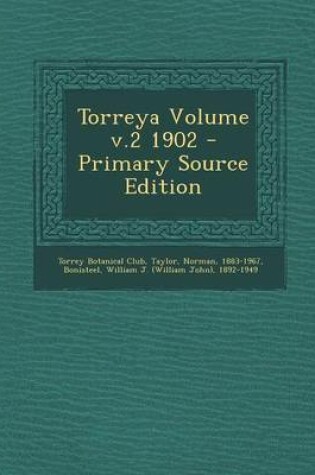 Cover of Torreya Volume V.2 1902 - Primary Source Edition