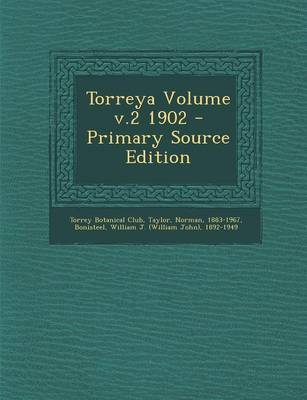 Book cover for Torreya Volume V.2 1902 - Primary Source Edition