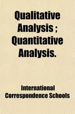 Book cover for Qualitative Analysis; Quantitative Analysis