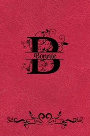 Cover of Split Letter Personalized Name Journal - Bonnie